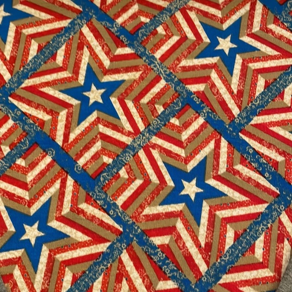 LuLaRoe Randy - patriotic(grey sleeves, blue, red, tan and white stars) - Picture 2 of 4